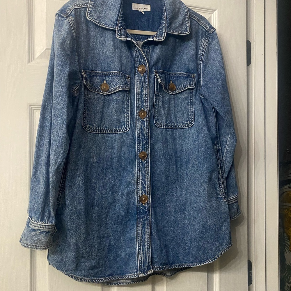 LOFT Denim “Shacket”